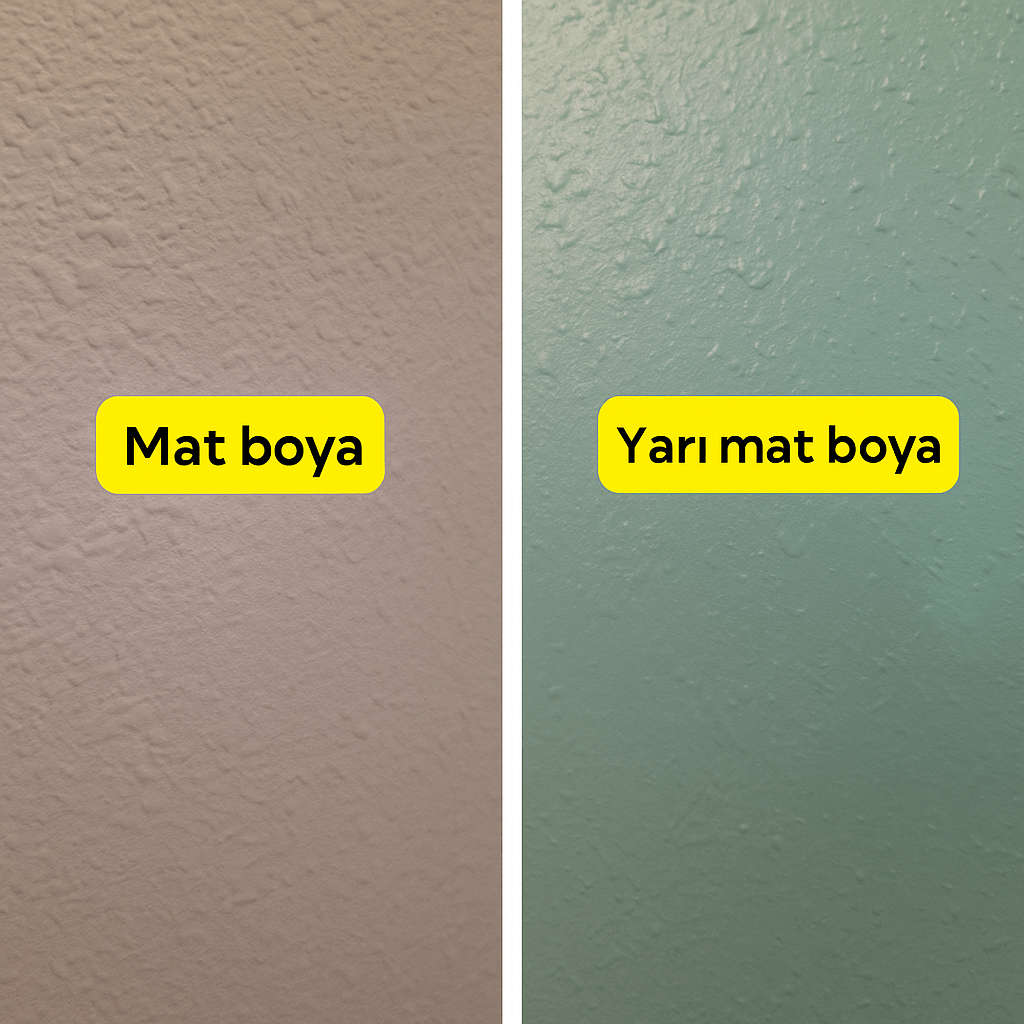 Mat boya mi parlak boya mi