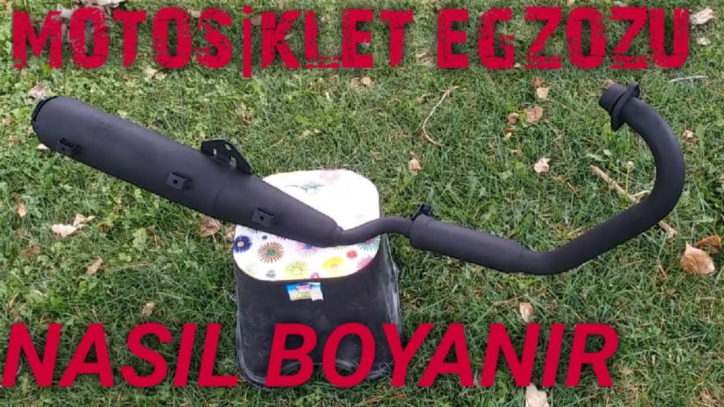 motosiklet egzozu nasil boyanirh
