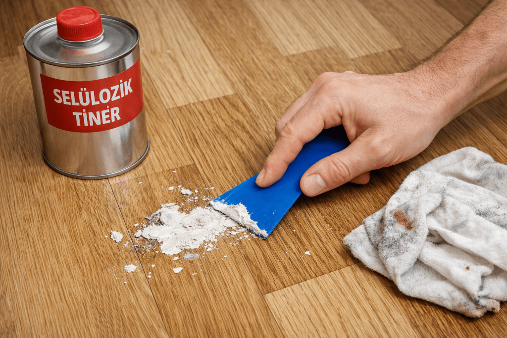 Ustalarin Kullandigi Parkeden Boya Lekesi Cikarma Yontemleri