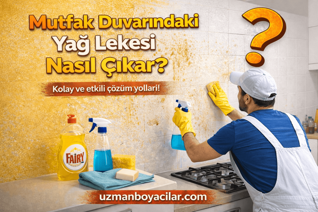 Mutfak Duvarindaki Yag Lekesi Nasil Cikar