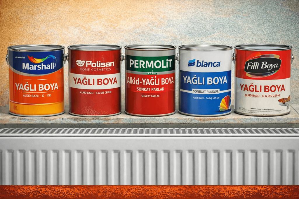 kalorifer peteği yağlı boya uygulaması
