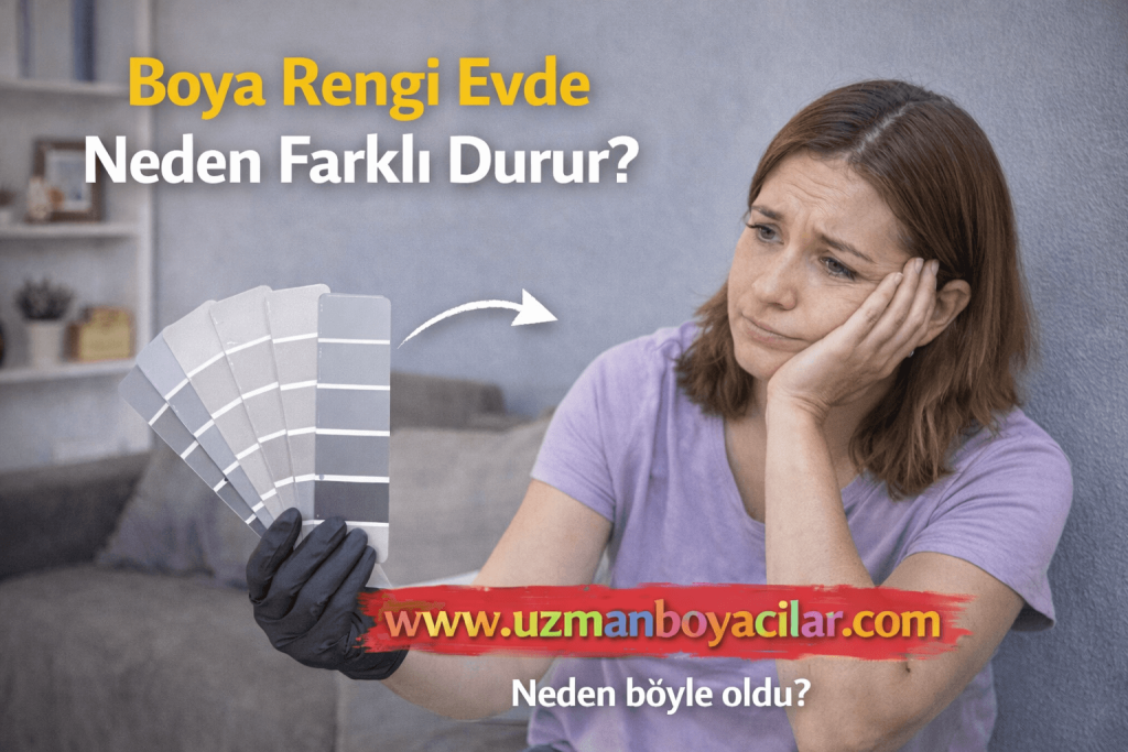 Boya Rengi Evde Neden Farklı Durur